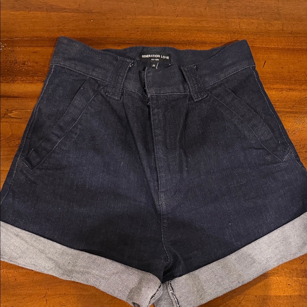 Generation Love Dark Blue Jean Shorts